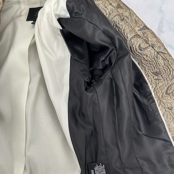 Banana Republic Gold Brocade Blazer - Sz 0 - Picture 6 of 16